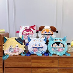 日本で人気の二次元可愛い女の子用リュックサック、斜め掛け漫画風ぬいぐるみバッグ、学生用バッグ、透明痛バッグシリーズ