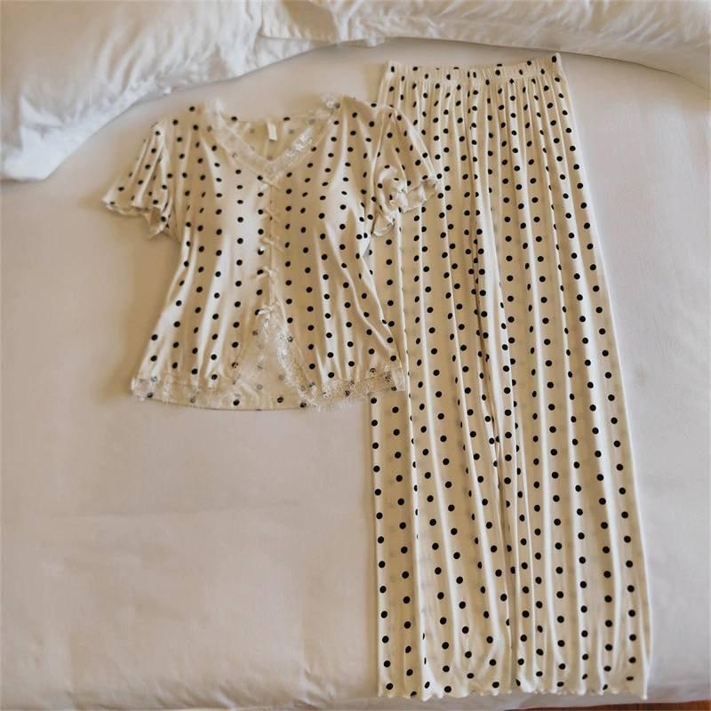 Top with cups, spring pijama, summer sexy thin set