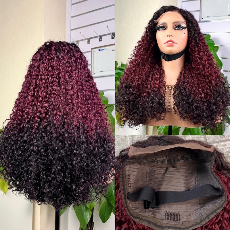 欧美女士假发5*5 Pixie Curly Human Hair非洲编织小卷不规则卷发|undefined