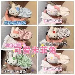 韩版可爱米菲兔香蕉夹大号少女后脑马尾夹甜美学生发夹发饰香蕉夹