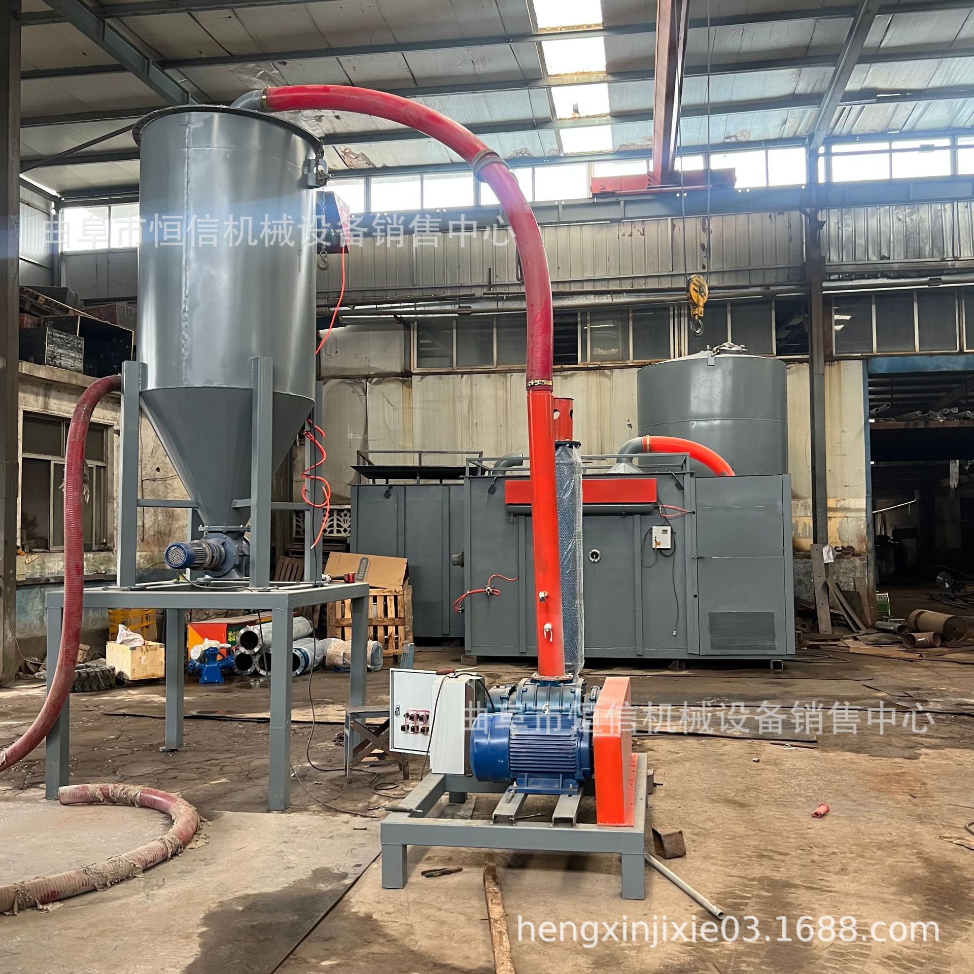 移动牵引式添加剂气力输送机zcjb 碳酸钙粉末装吨包气力吸料机