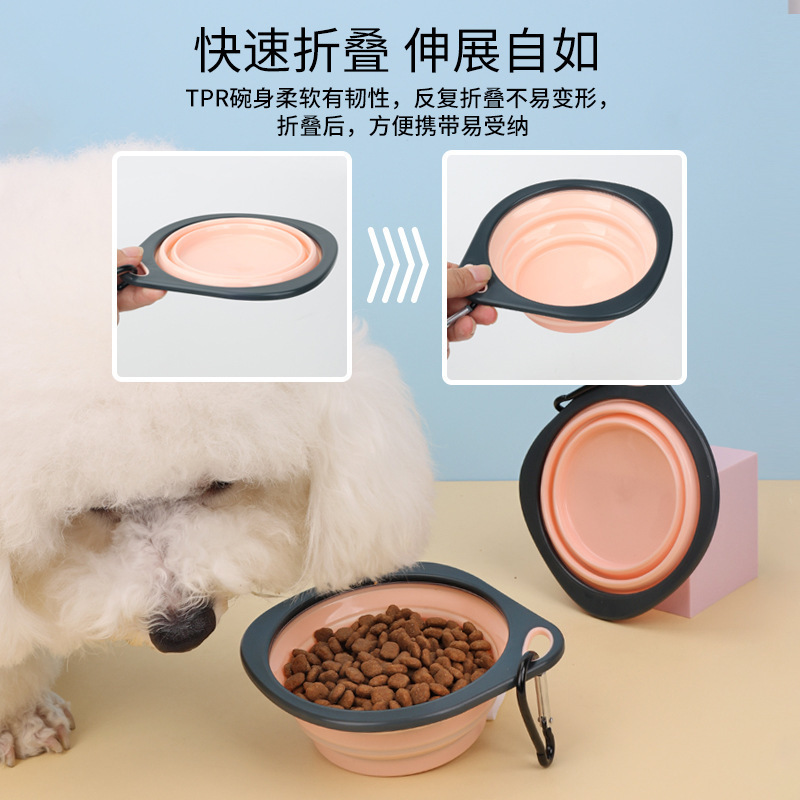 ペットボウル、ペット折りたたみボウル、犬ボウル、犬屋外給餌、屋外飲料ボウル、ポータブル猫ボウル、ペット用品|undefined