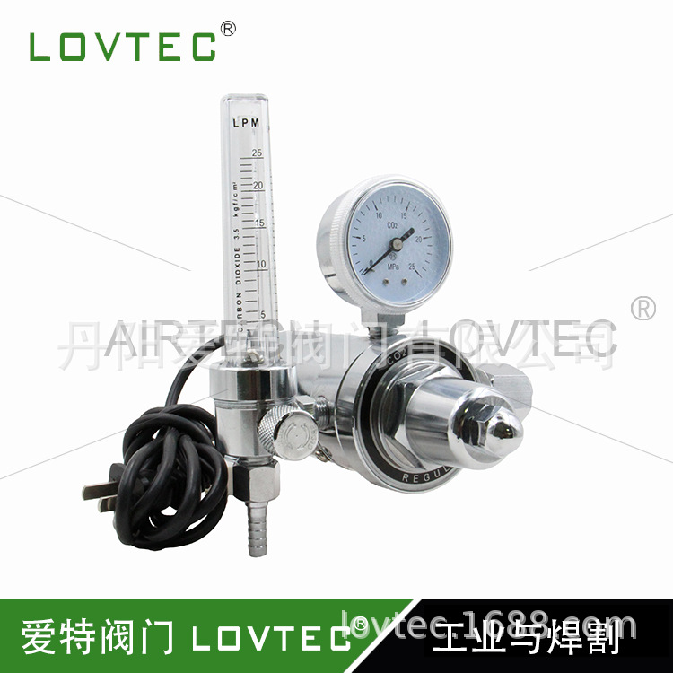 二氧化碳加热气体减压器全铜材料加热二氧化碳气体减压阀