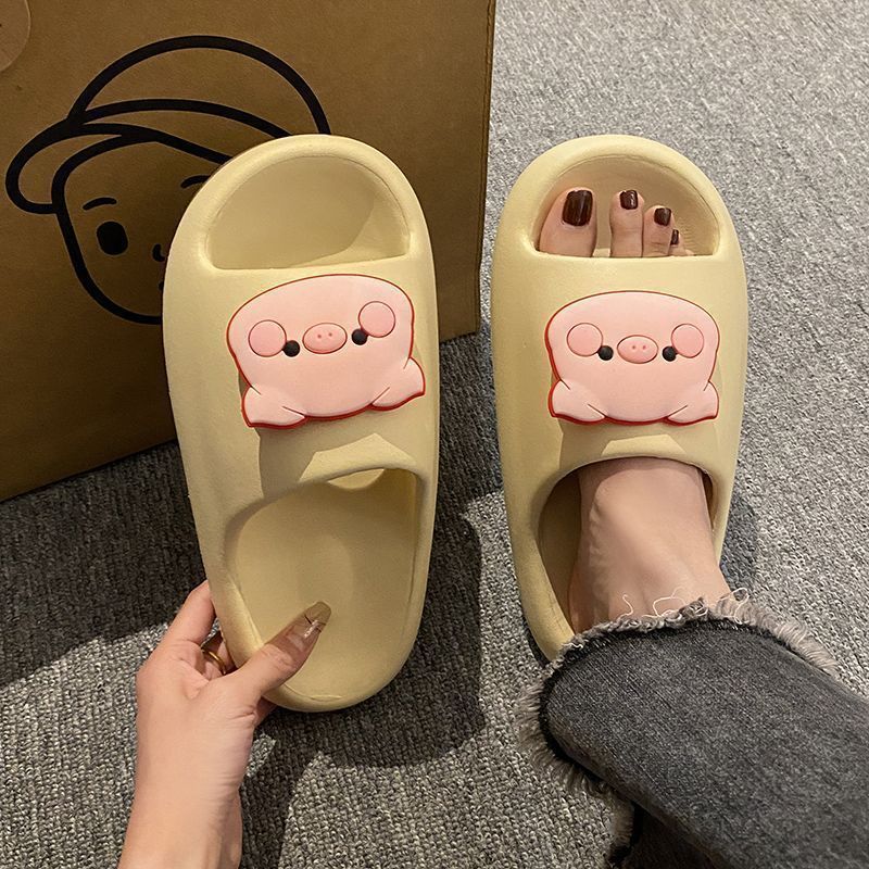 EVA 큰 머리 돼지 노란색