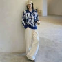 秋季长袖圆领套头毛衣