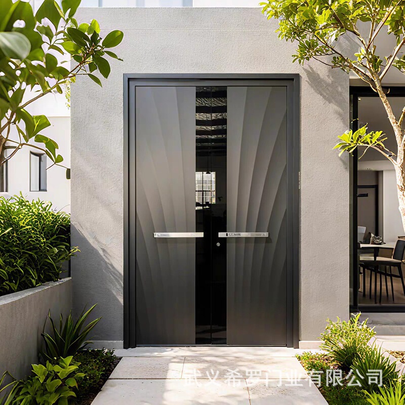 Manufacturer-customized entrance doors, villa gates, double-door cast aluminum doors, all-aluminum doors, export double-door entry doors Manufacturer-customized entrance doors, villa gates, double-door cast aluminum doors, all-aluminum doors, export double-door entry doors