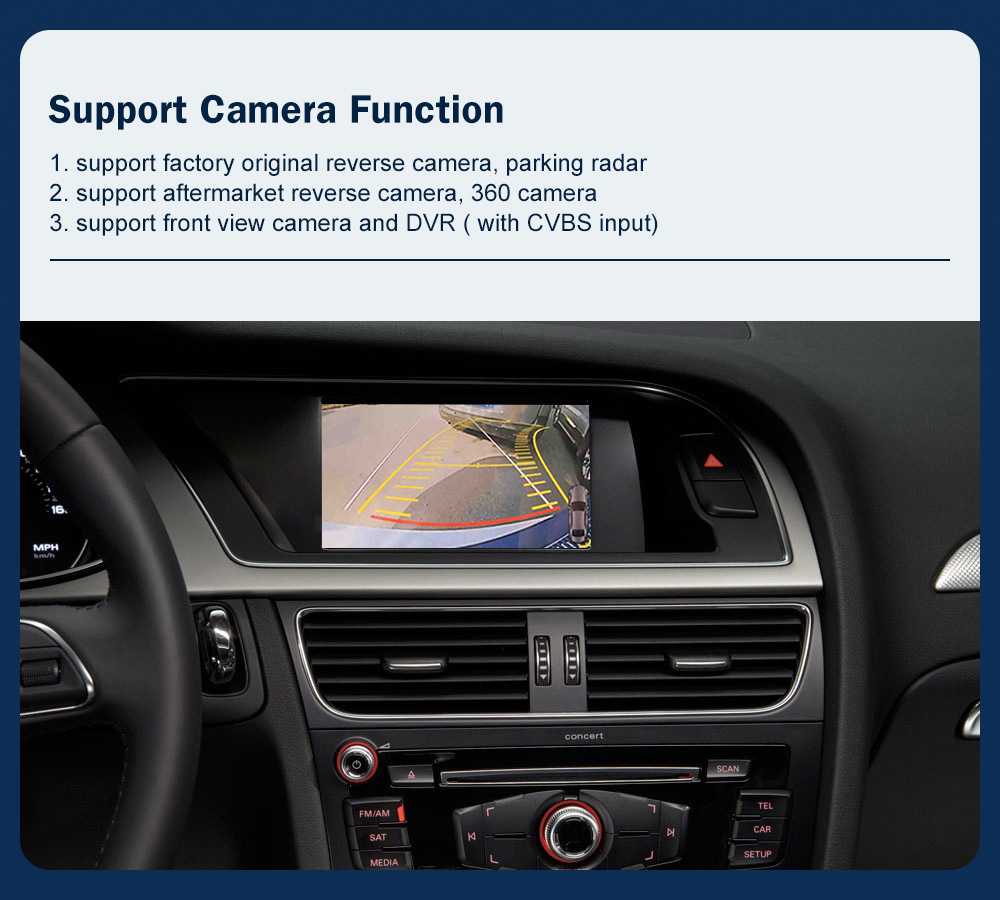 RoAd Engine Interconnection Wireless CArPlAy Is SuitAble for Audi A4 A5 2009-2015 Decoder Mode