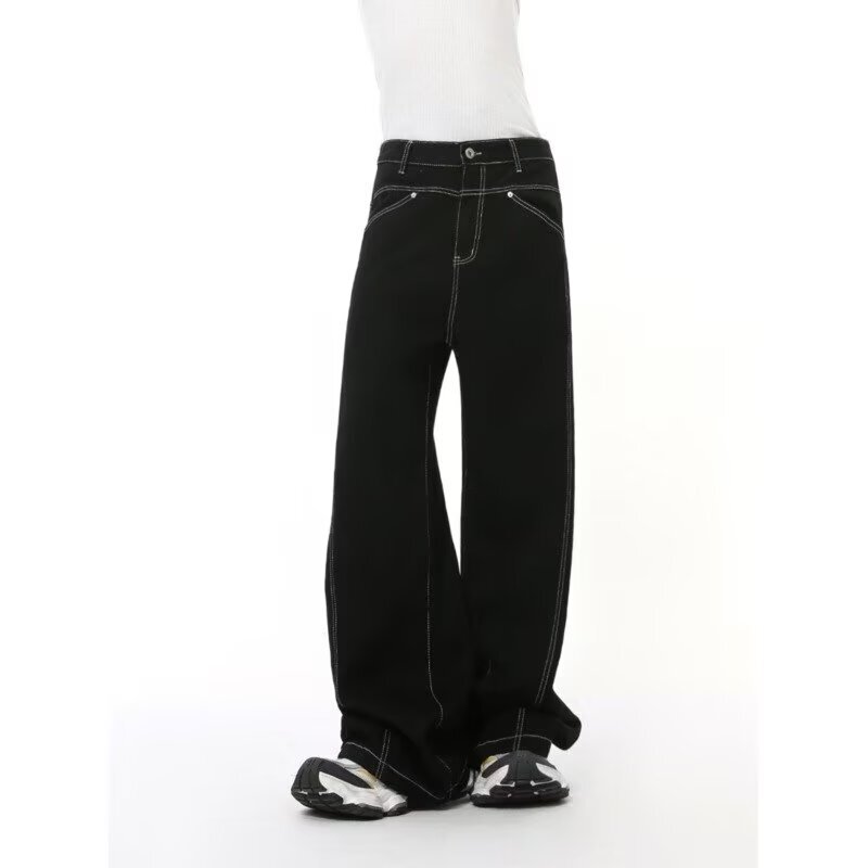 Men's Wide-Leg Anti-Wrinkle Jeans 2026 New High-Waist Anti-Fade Drapey Four-Way Stretch Slim Straight Floor-Length Pants Men's Wide-Leg Anti-Wrinkle Jeans 2026 New High-Waist Anti-Fade Drapey Four-Way Stretch Slim Straight Floor-Length Pants