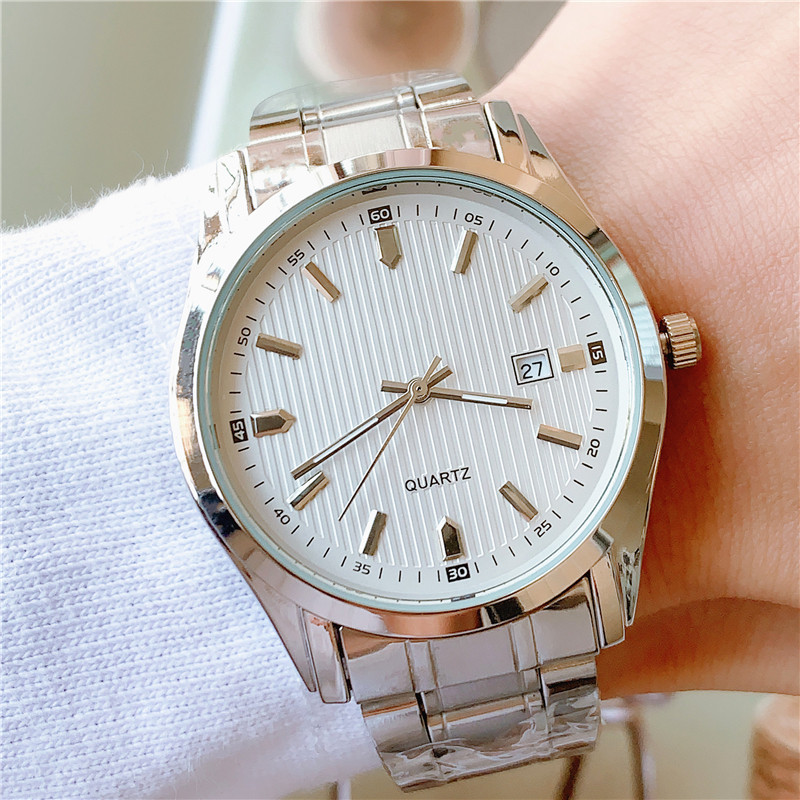 Cross-border e-commerce explosions WISH AliExpress 3-pin quartz steel band watch men's series factory direct sales