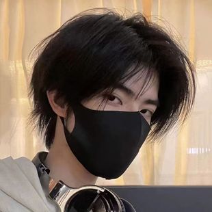 Bole wig men's short hair black brown medium handsome realistic fashion natural breathable top wig cover