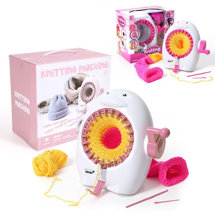 Telar manual para niños, tejido de bufandas/calcetines