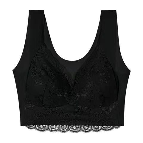 クロスボーダーの大きいサイズのスチールリングのないレースのベストの下着の薄いタイプの側は副乳を収めて集まって調整型のブラジャーのメーカーを集めて直接販売します。|undefined