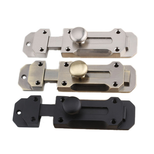GJU8 door latch bolt door latch stick door surface mounted copper latch room door bedroom door hasp positioning pin