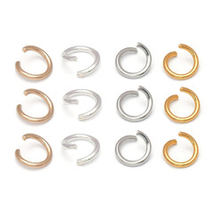 0.7*5MM Brass Color-Holding Open Circle 200 pcs/package Single Circle DIY Jewelry Accessory Factory Direct Sale