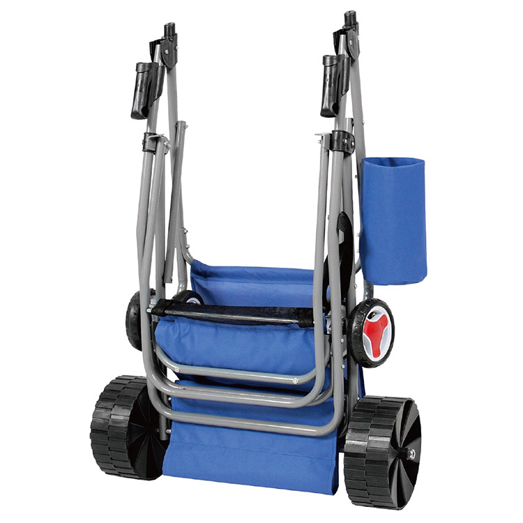 Pesca coche plegable coche aluminio camping al aire libre deportes al aire libre de cuatro fases plegable color