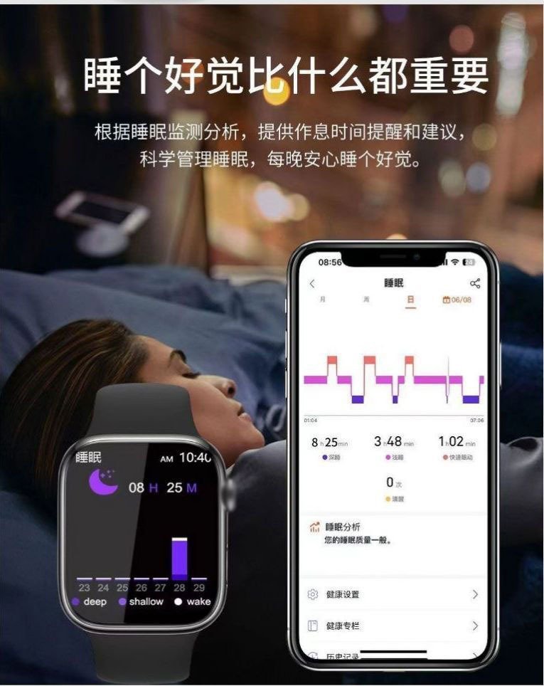 New high-precision real-time monitoring non-invasive blood sugar, blood pressure, heart rate and uric acid Huaqiangbei smart bracelet one-stop delivery undefined