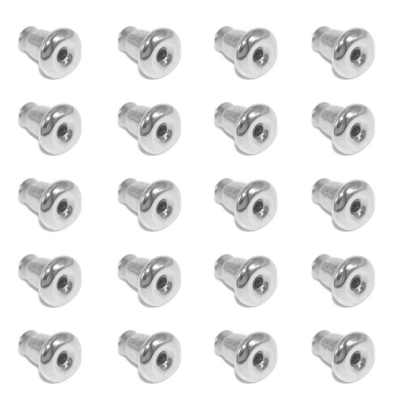 Stainless Steel Bullet Plug Transparent Silicone Ear Plug Ear Plug Ear Jewelry DIY Handmade Jewelry Accessories