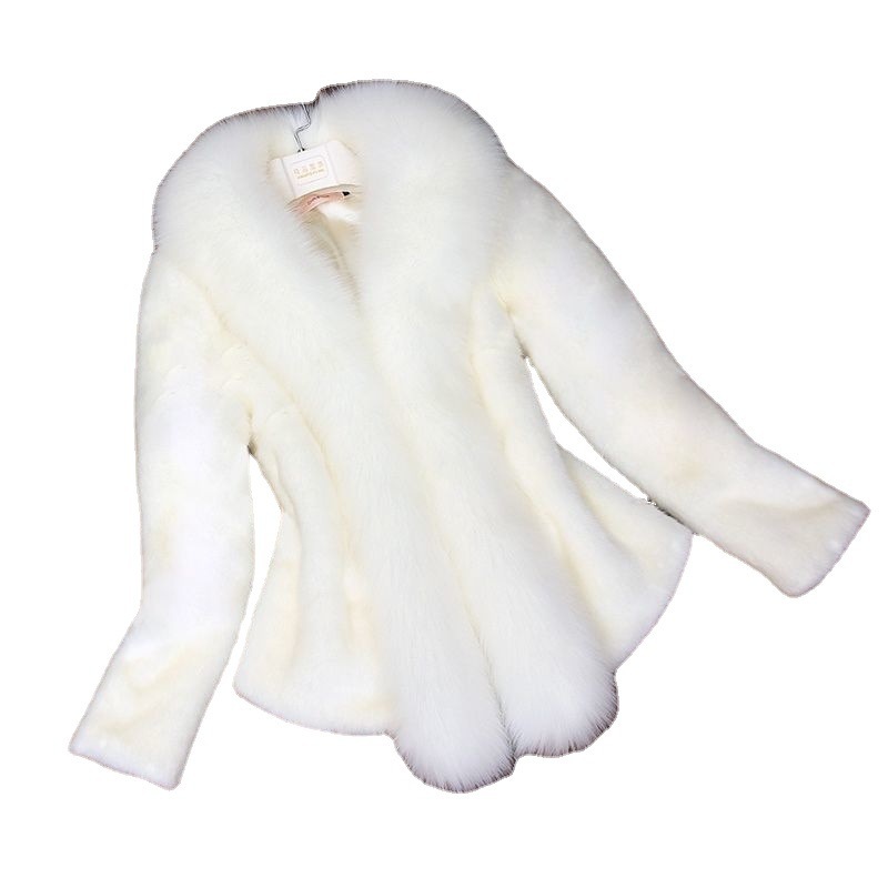 Women's Clothing Fur Coat Women Short Long Sleeve Slim Fox Fur Autumn and Winter New_voghion.com