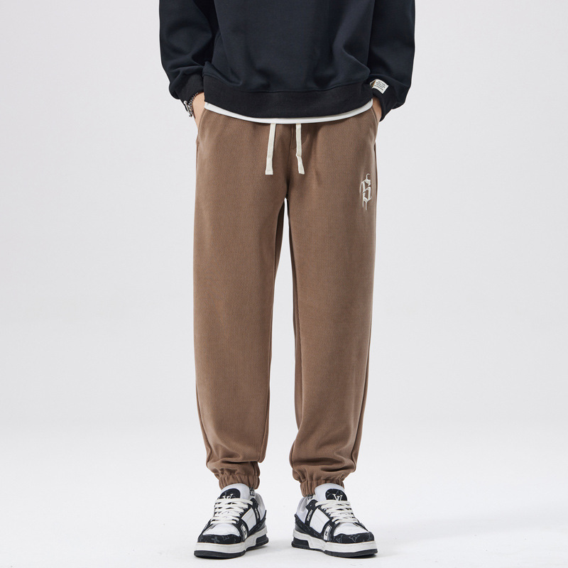 2026 Autumn Chenille Sweatpants Men's Loose Plus Size Sports Pants Casual Pants