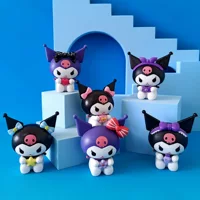 Sanrio Kuromi Heartbeat Gift Blind Box Фигурка милый детский подарок на день рождения украшение торта кукла орнамент