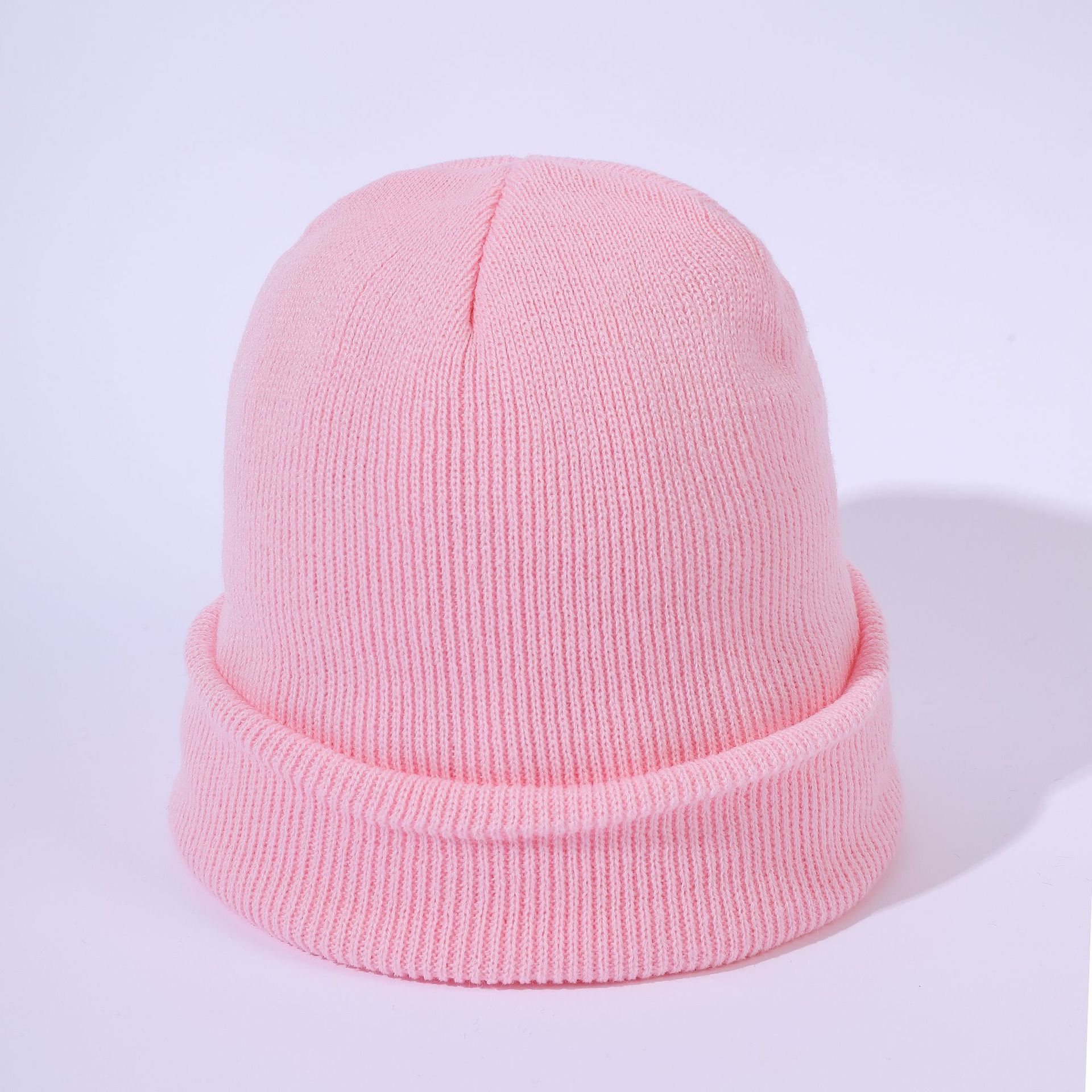 Otoño e Invierno color sólido nuevo sombrero de lana de moda todo partido cálido oído protección sombrero de lana de punto para las mujeres moda multicolor estilo coreano