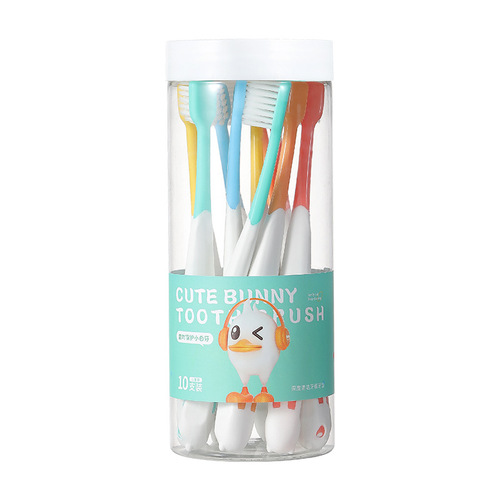 RAOYI Antiseptic Children's Toothbrush Soft Bristles 10-Piece Set 2-10 Years Old Baby Kids Fine Soft Bristles Toothbrush Wholesale Manufacturer