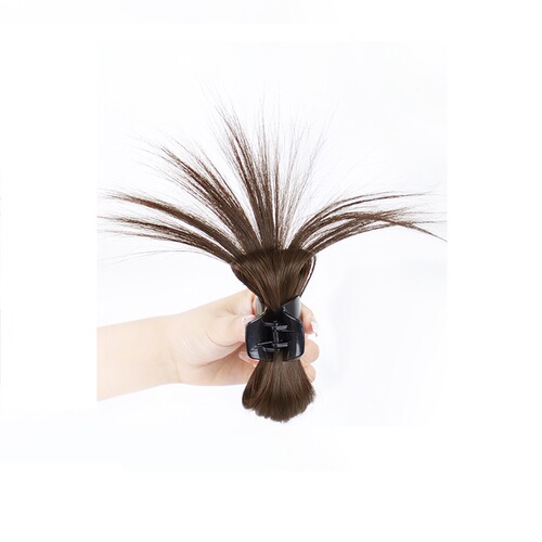 Chicken nest ball head, lazy style, chicken feather shuttlecock head, high ponytail, hot girl hair grabber, wig hair bag