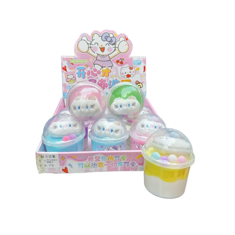 Nuevos dibujos animados espumantes de peluche red roja slime juguetes para niños al por mayor seguridad no pegajosa con 3c abrazar leche image 6