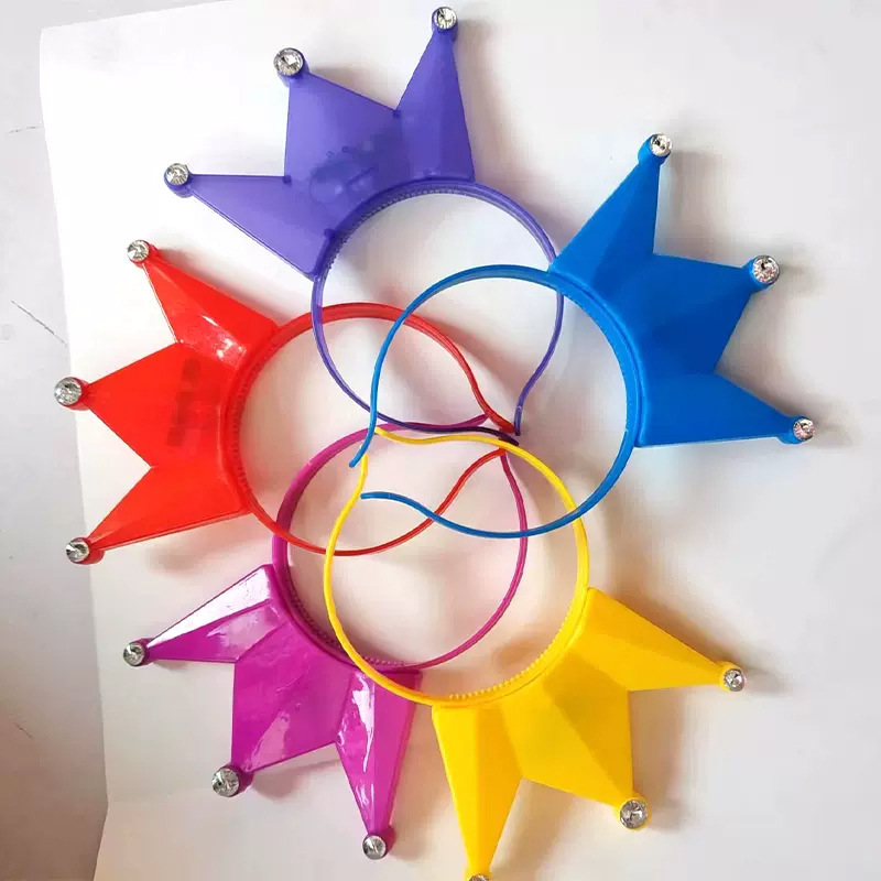 Amazon comercio exterior concierto brillo animador cabello tocado de cuerno de buey para niños corpos de cabello jardín de infantes