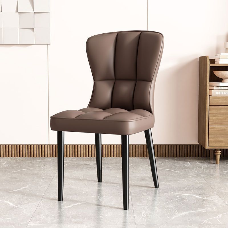 Asiento de restaurante nórdico simple respaldo superior silla de comedor de paquete flexible silla de negociación de hotel image 12