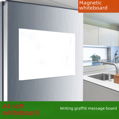 Magnetic soft whiteboard Magnetic children's magnetic message board memo soft whiteboard set Cross-border A3a4a5 refrigerator magnet