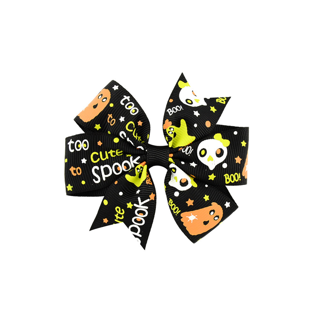 Cross-border Halloween arco explosivo para el cabello de los niños Halloween costilla arco clip para el cabello de los niños