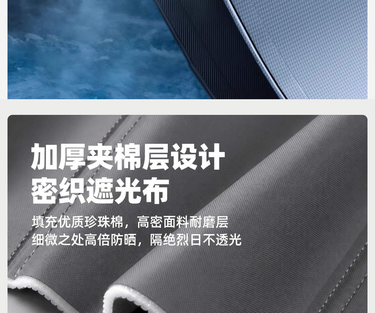 Custom-made thickened soft panel foldable privacy and heat-insulating side window sunshade for cars, car front sunshade