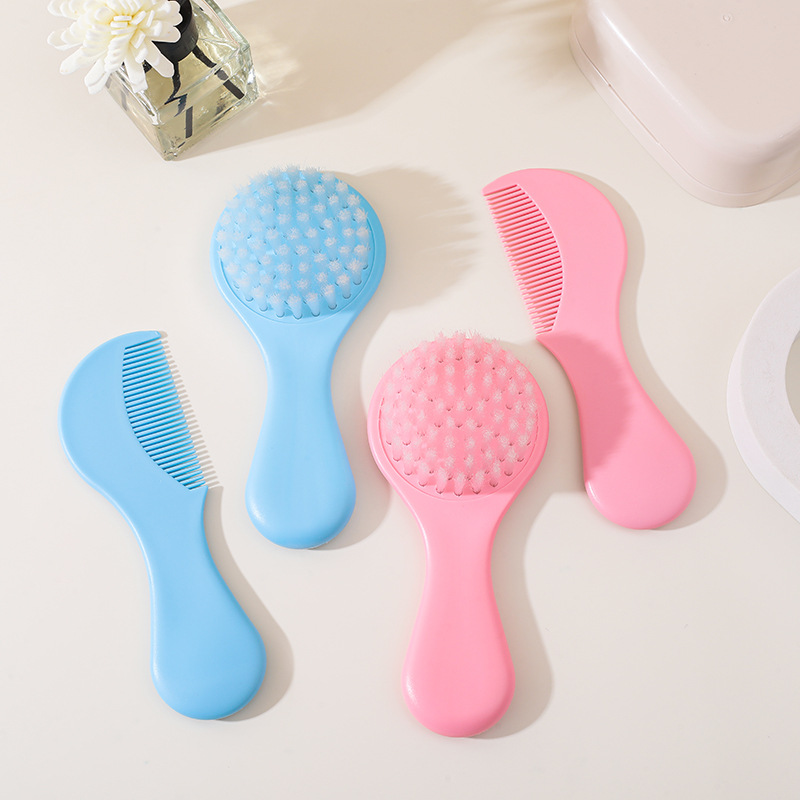 Bebé recién nacido peine bebé cabeza eliminación suciedad costra neumático cepillo de pelo suave nylon masaje cuero cabelludo peine del pelo traje