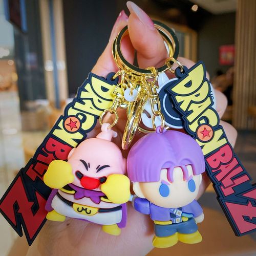 Cartoon anime Dragon Ball Goku keychain car keychain bag pendant gumball machine small gift wholesale