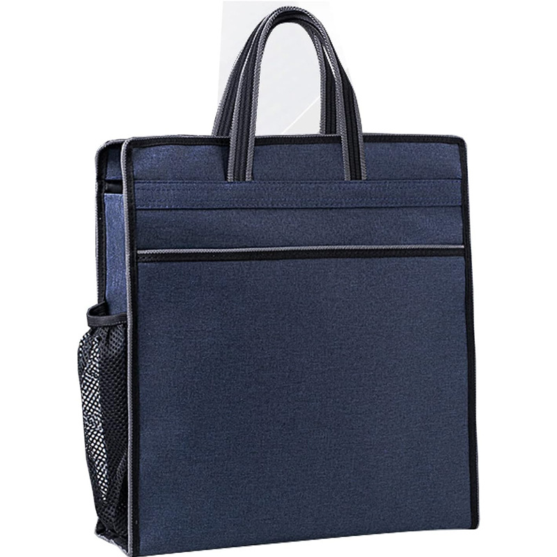 Belt bag with zipper for folders