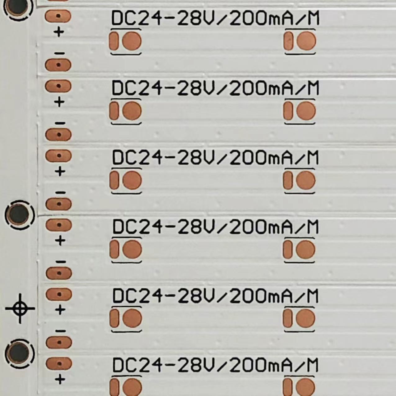 FPC软灯条板2835 24V-28V 5D1R1IC 双面白膜 503*8MM*30P 25+50铜