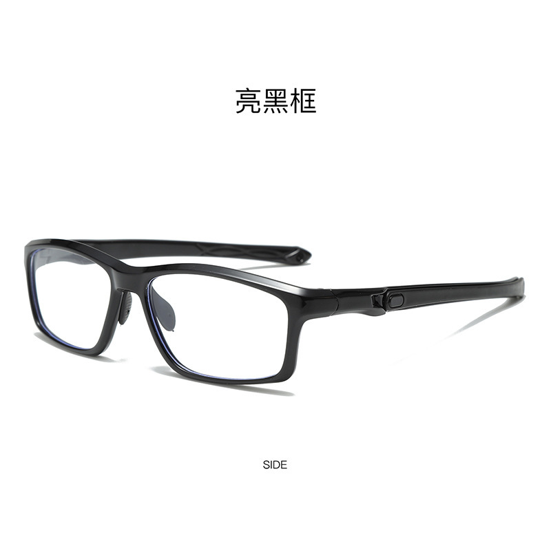 Marco de gafas deportivas colección TR90 anti-deslizante para hombres y mujeres, gafas de luz plana, gafas juveniles anti-luz azul