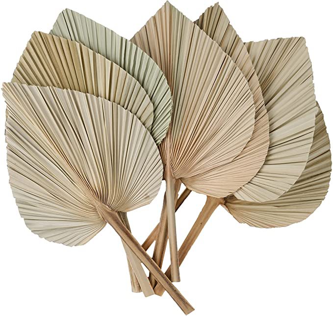 Boho Palm Leaf Decorative Vase Wedding P...