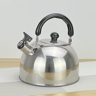 Custom Non-Magnetic Stainless Steel Kettle with Whistle Sound, Hemispherical Induction Cooker Flat-Bottomed Kettle with Slanted Spout