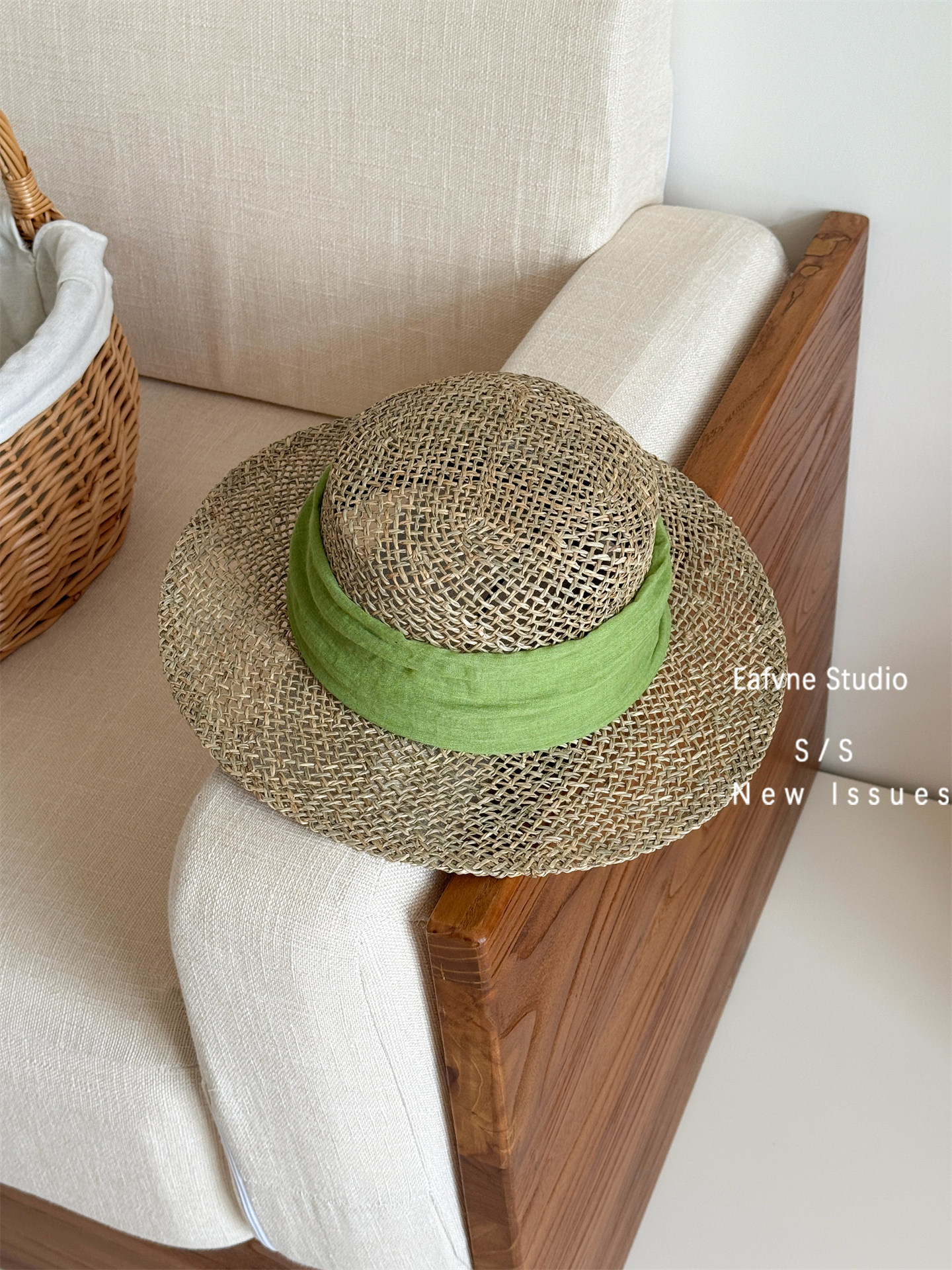Yunnan Vacation Style Woven Straw Hat For Women - Flat Top Sun Hat For Beach Holidays - Thumbnail 8