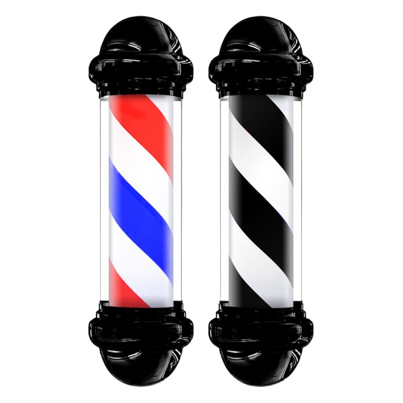 Sr. Zhou cilíndrico montado en la pared Super brillante peluquería LED peluquería impermeable parche al aire libre montado en la pared luz de giro