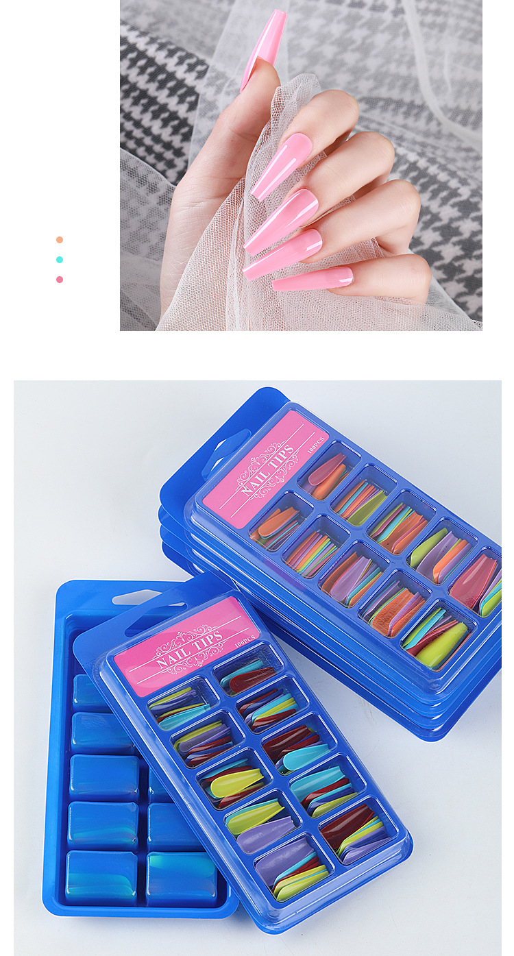 Fashion Solid Color Plastic Wear Manicure 1 Set display picture 1