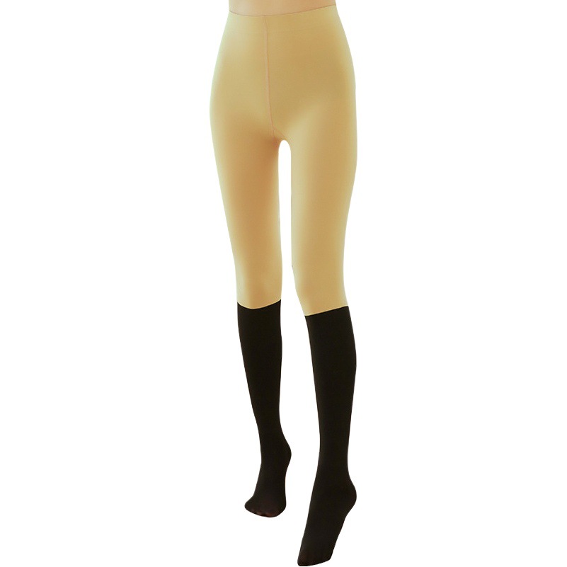 Pantimedias medias de invierno tocando fondo orgulloso frío Otoño e Invierno calcetines de mujer pantimedias forradas de vellón engrosadas calcetines al por mayor costura mujeres