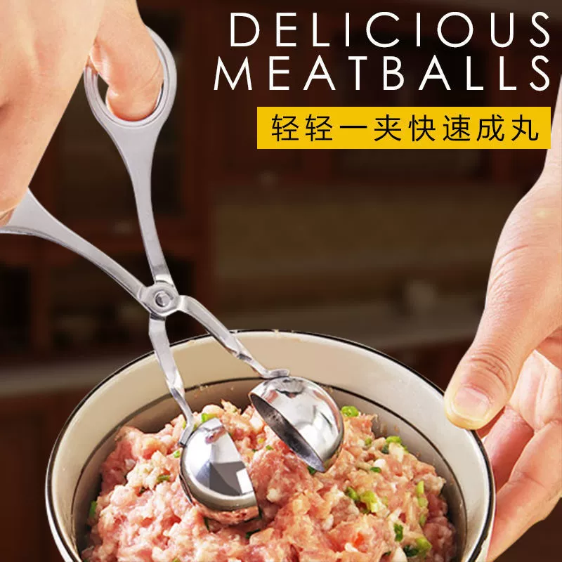 304 нержавеющая сталь мясные шарики/клецки-maker, изготовление фрикаделек, формочка для рыбьего шарика DIY, зажим для пищи, кухонный творческий ролик