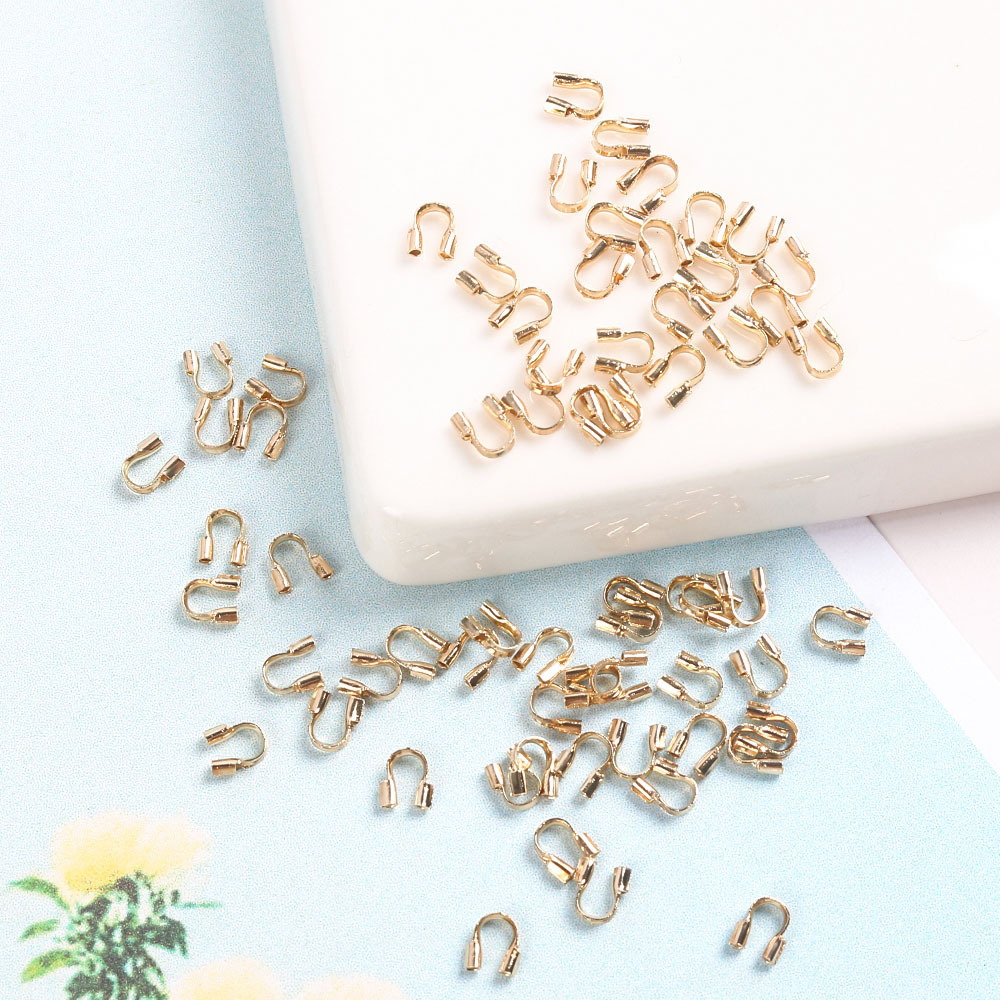 銅製のU型テールバックルU型位置決め管の最後の位置決め材料の線材保護diyエンドピース材料の部品