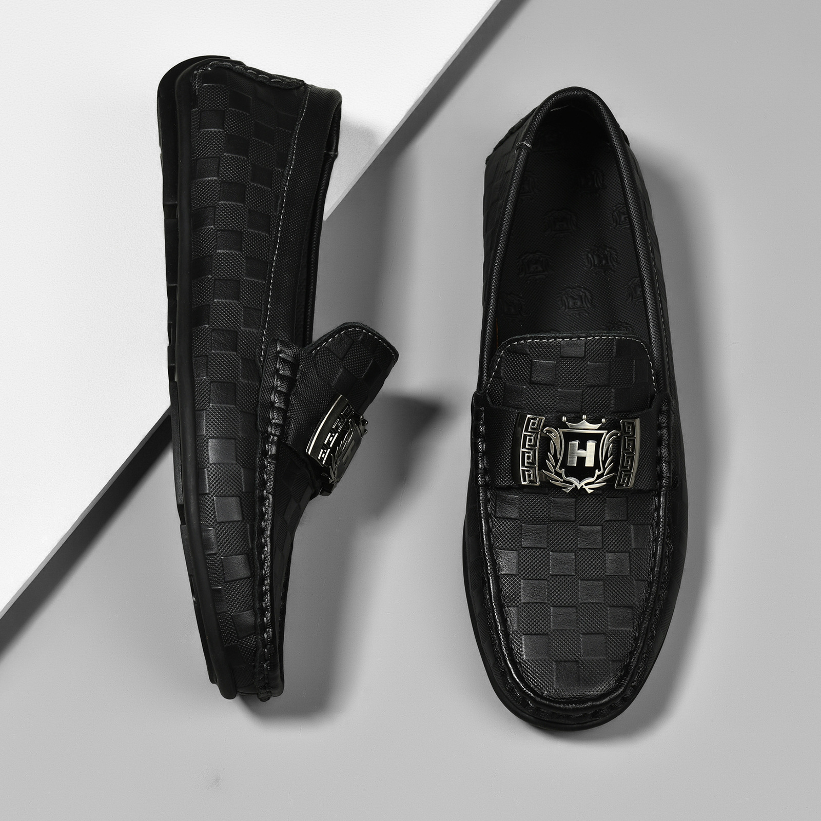 High-End Top-Grain Leather Genuine Leather Moccasins, Lazy Driving Shoes, British Casual Men's Leather Shoes, Driving Sh_vogvips.com