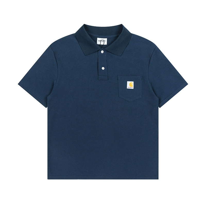 Классический рабочий стиль футболка Carhartt из чистого хлопка, плотная дышащая ткань, та же стилистика для мужчин и женщин, уличная мода Kahart с коротким рукавом