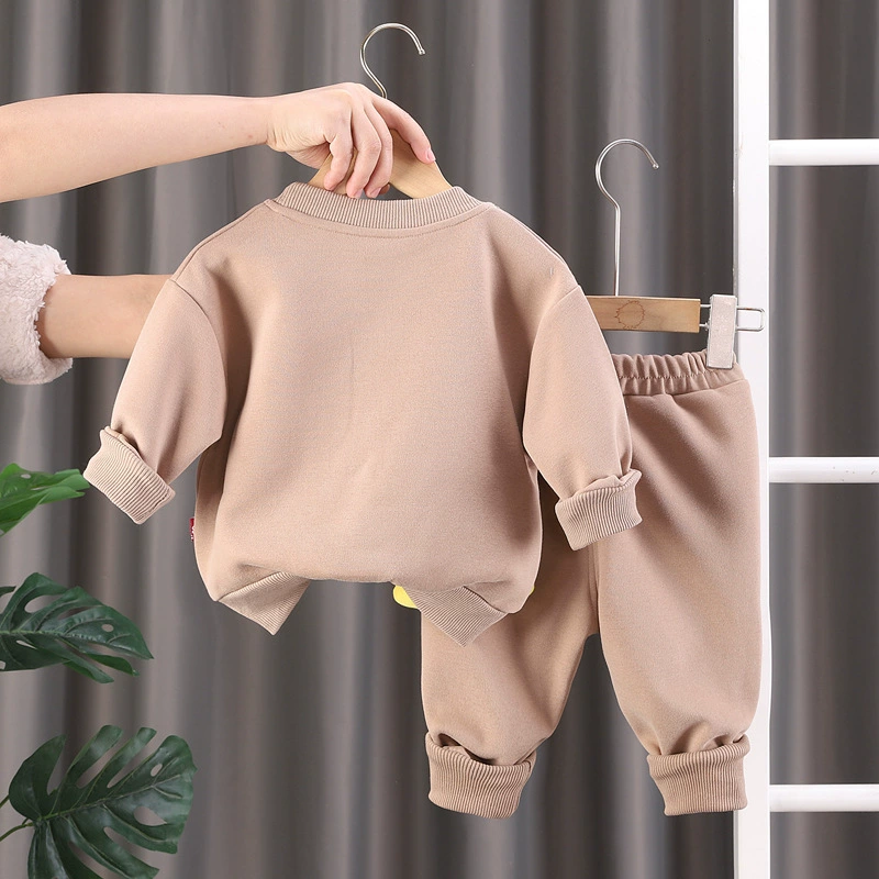 Children's autumn spring cute sweatshirt for boys, demi-season long-sleeve, set