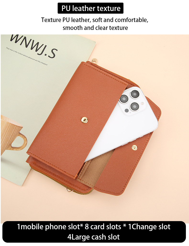 146g Weight Zipper Closure Type Single Shoulder Strap Strap Type Crossbody Bag Bags Type Holiday, Daily Occasion PVC Material Solid Color Pattern All Seasons Season Women's Gender Vintage Style, Classic Style Style Square Shape Small Size Women's Solid Color PVC Zipper Phone Wallets 5